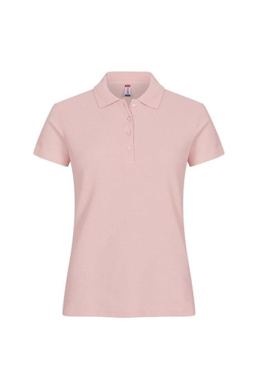 Clique Womens/Ladies Plain Polo Shirt - Candy Pink