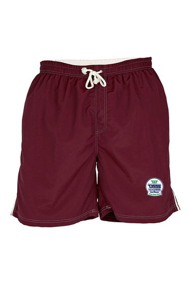 Duke Mens Yarrow Kingsize Full Length Swim Short - Burgundy