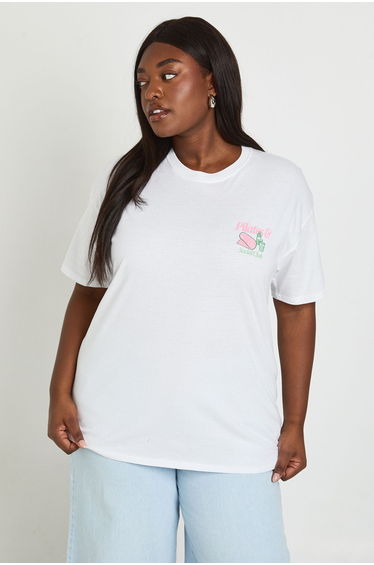 Plus Pilates Social Club T-shirt - white