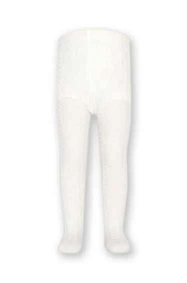 Cable tights off white