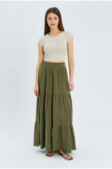 Mixray Maxi Cotton Skirt