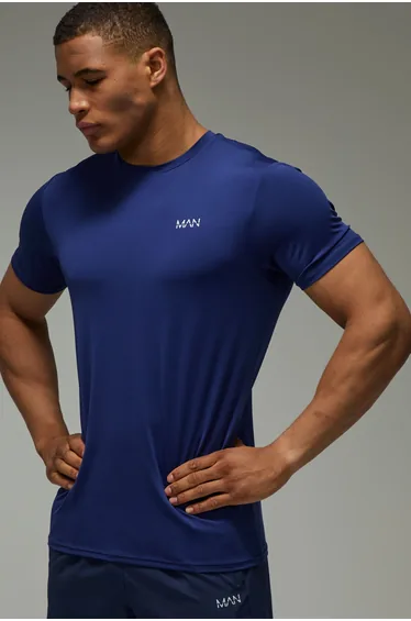 Man Active Regular Fit T-shirt - navy