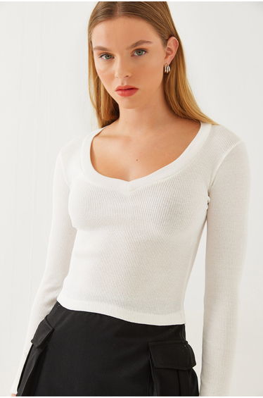 Women's V-Neck Long Sleeve Camisole Blouse