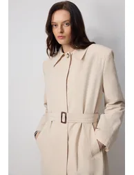BELTED OVERSIZE TRENCHCOAT - 5
