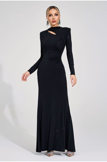 Alys Black Diamond Bandage Dress