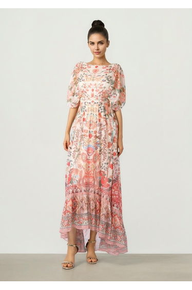 Hi Low Chiffon Dress