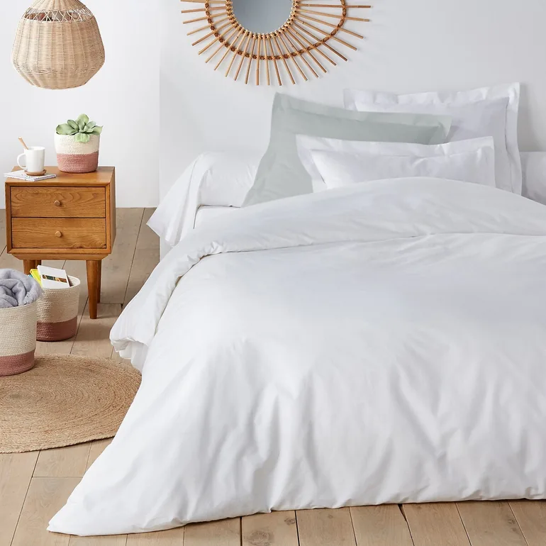 SCENARIO Organic Cotton Fitted Sheet for Twin Double Mattress