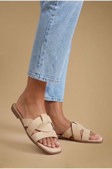 Good For The Sole: Farah Faux Suede Comfort Sliders