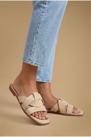 Good For The Sole: Farah Faux Suede Comfort Sliders