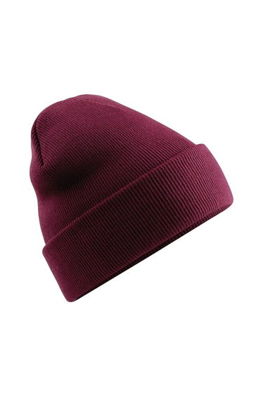 Beechfield Soft Feel Knitted Winter Hat - Burgundy