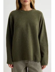 Khaki Soft Textured Sleeve Functional Special Quality Knitwear Sweater - 6