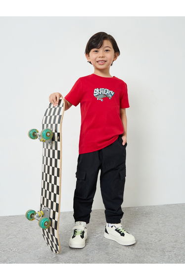 Boys Graphic Print Regular Fit T-Shirt