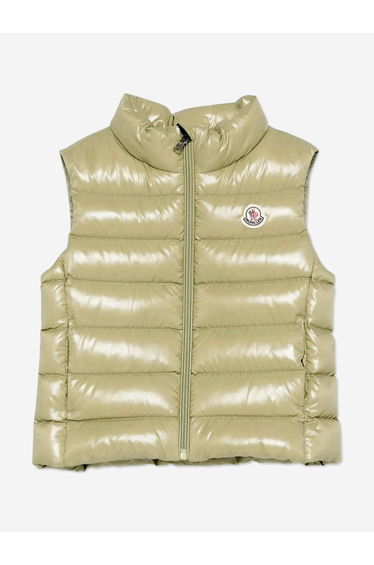 Baby Girls Down Padded Ghany Gilet in Green