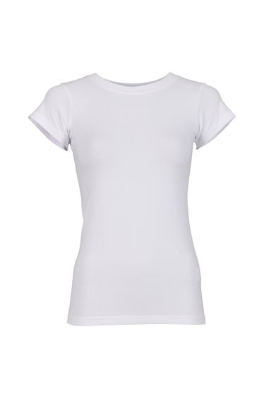 Build Your Brand Womens/Ladies T-Shirt - White