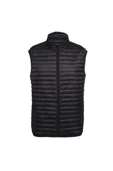 2786 Mens Tribe Fineline Padded Gilet/Bodywarmer - Black