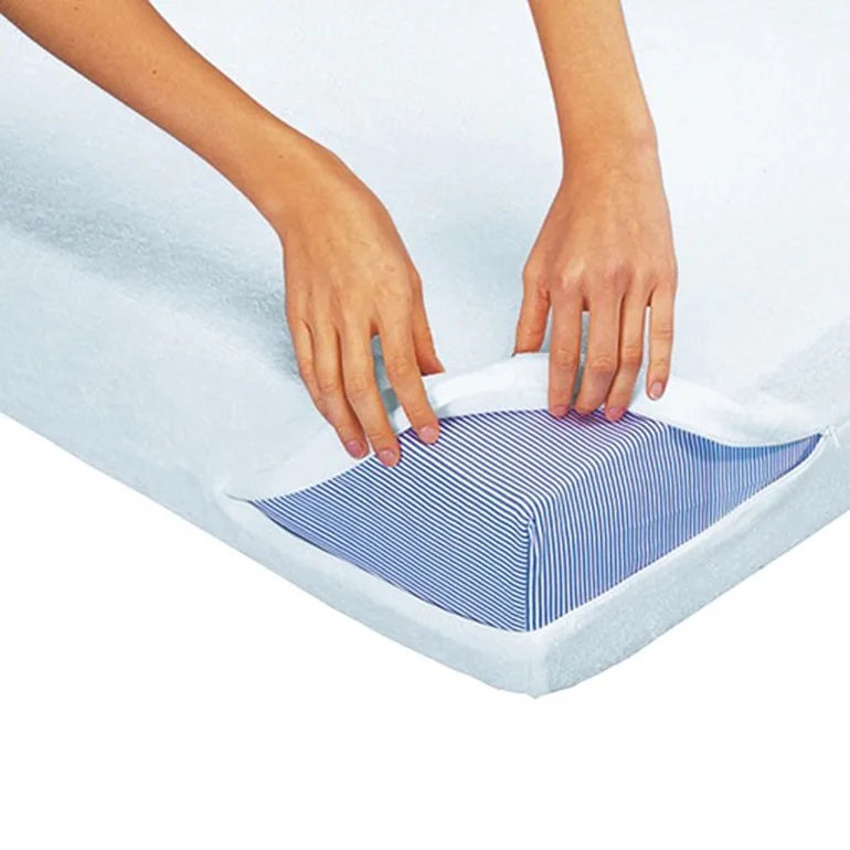 Terry Towelling Full Mattress Cover with Anti-Microbial Treatment