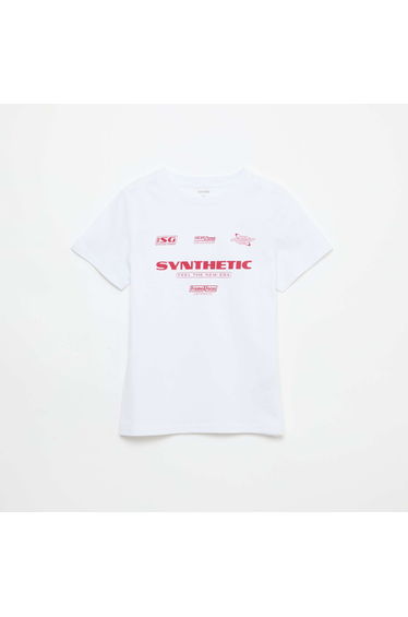 Printed Message T-Shirt WHITE