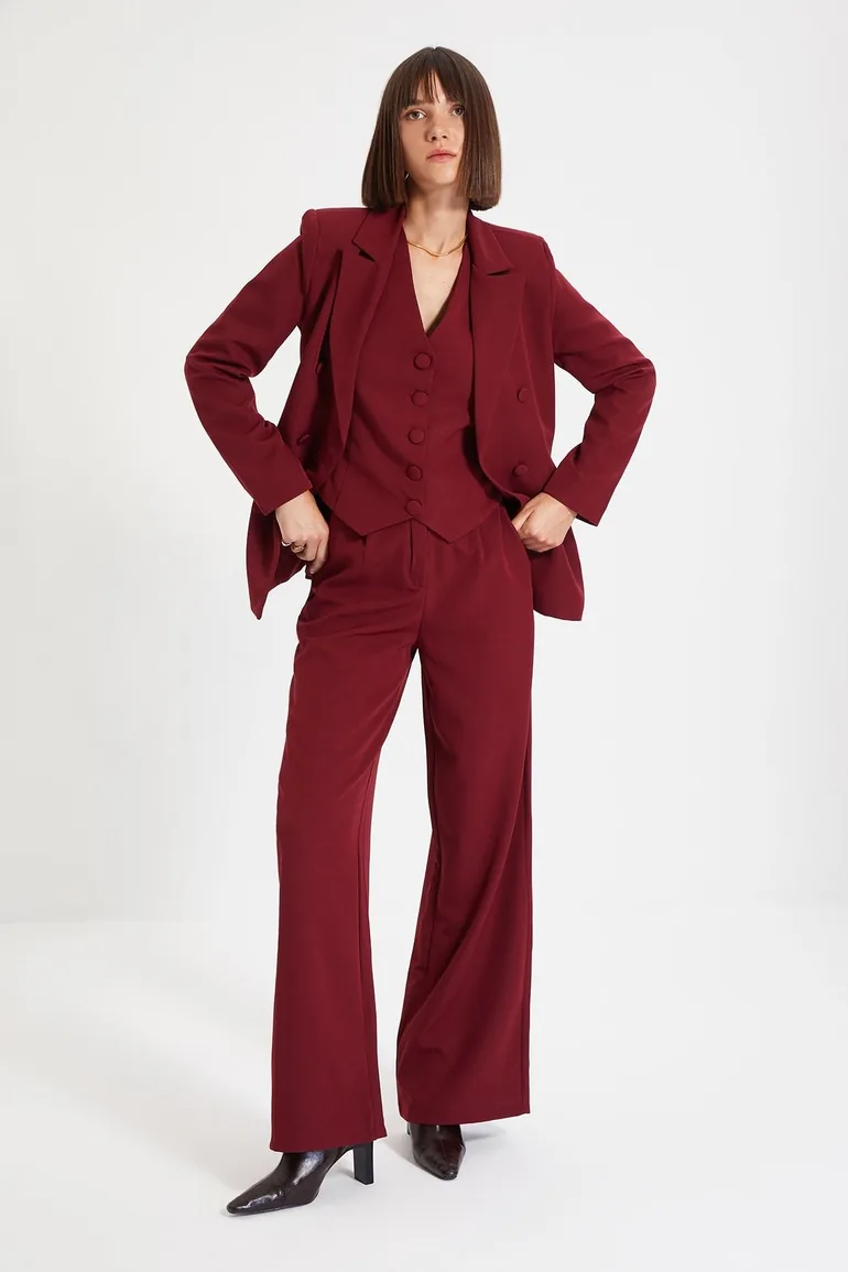 Blazer - Burgundy - Regular fit - 3