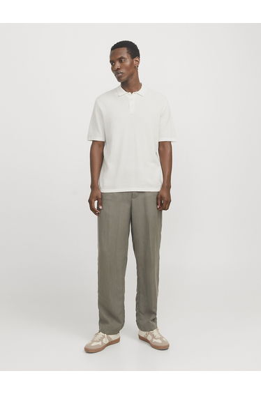 Relaxed Fit Polo Shirt with Short Sleeves