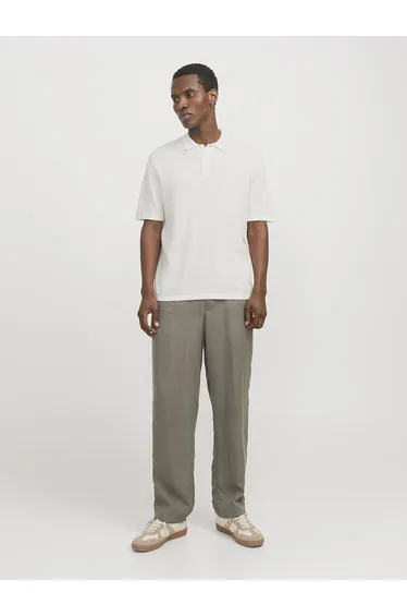 Relaxed Fit Polo Shirt with Short Sleeves