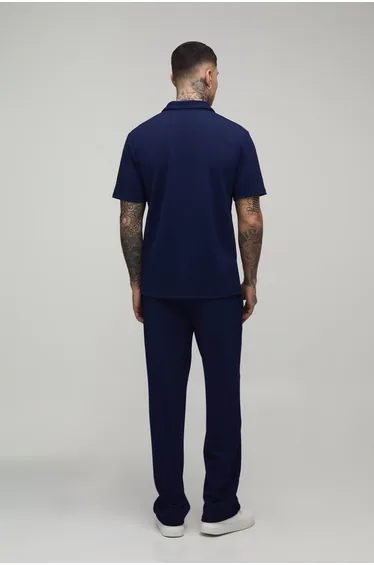 طقم بوهو مان باللون الكحلي