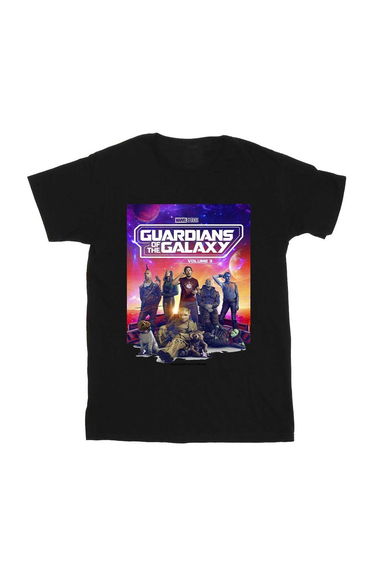 Guardians Of The Galaxy Volume 3 Mens Movie Poster T-Shirt - Black