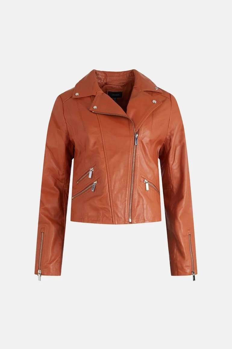 Leather Signature Biker Jacket - 3