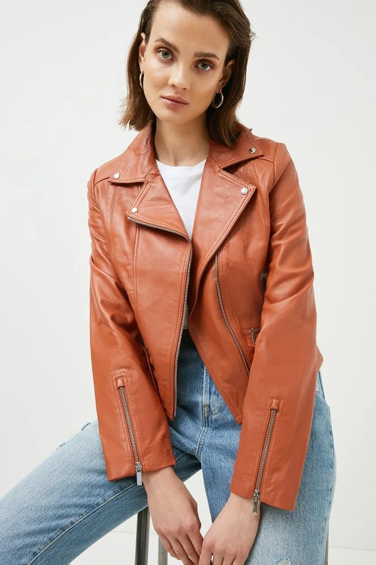 Leather Signature Biker Jacket