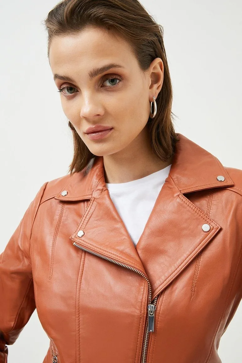 Leather Signature Biker Jacket - 1