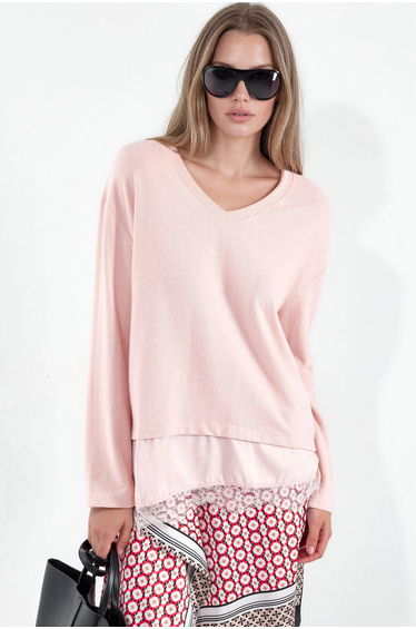 BUSEM Women’s V-neck Knit Sweater
