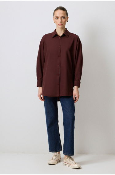 RELAXED FIT POPLIN SHIRT