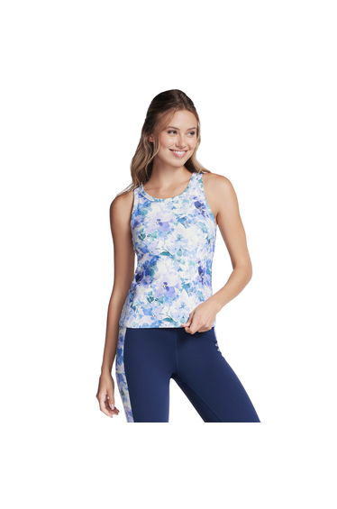 Skechers Womens/Ladies GoWalk Seascape Floral Tank Top - Purple/Turquoise