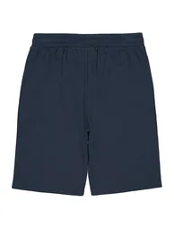 Cotton Mix Bermuda Shorts with Side Stripes - 3