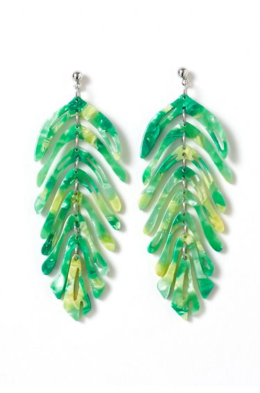 Fishbone Drop Earrings