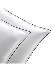 Victor Checkerboard 100% Washed Cotton Satin 300 Thread Count Pillowcase - 3