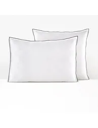Victor Checkerboard 100% Washed Cotton Satin 300 Thread Count Pillowcase - 2