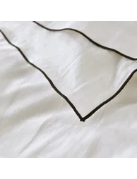 Victor Checkerboard 100% Washed Cotton Satin 300 Thread Count Pillowcase - 6