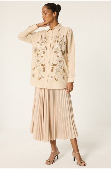 EMBROIDERED OVERSIZE SHIRT