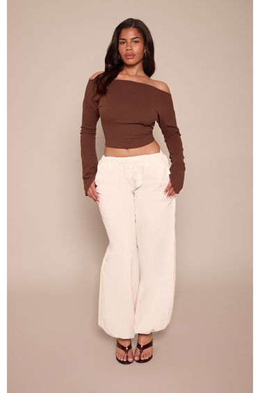 Shape Chocolate Soft Touch Long Sleeve Top