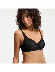 Leopard Print Lace Full Cup Bra - 1