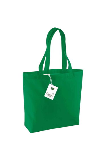 Westford Mill Organic Cotton 16L Shopper Bag - Kelly Green