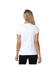 Puma Womens/Ladies Small Logo Cotton T-Shirt - White - 2