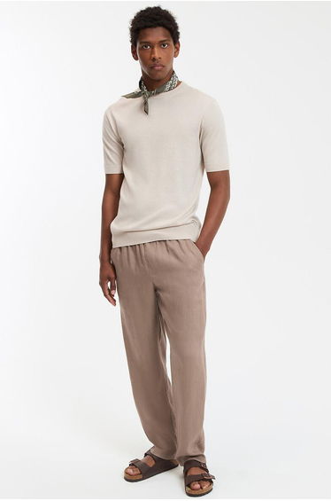 Crew Neck T-Shirt with Short Sleeves