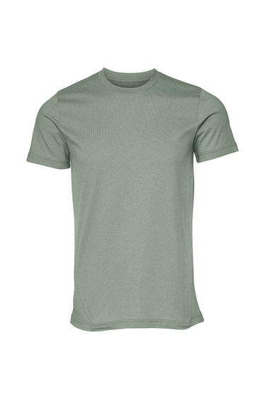 Bella + Canvas Adults Unisex Crew Neck T-Shirt - Sage Green