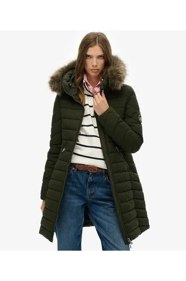 معطف سوبر دراي قطن أخضر