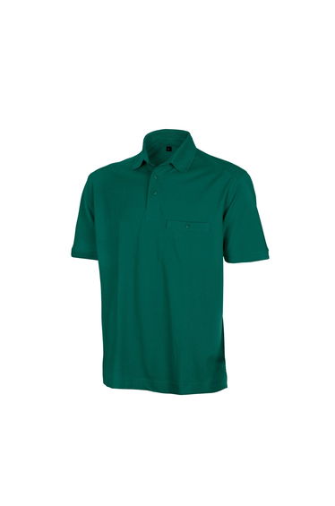 Result Mens Work-Guard Apex Short Sleeve Polo Shirt - Bottle Green