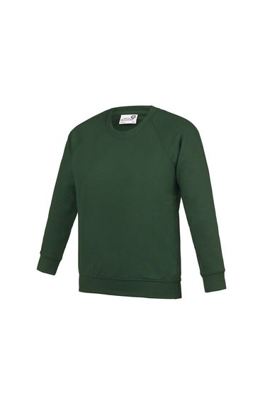 Awdis Childrens/Kids Academy Raglan Sweatshirt - Green