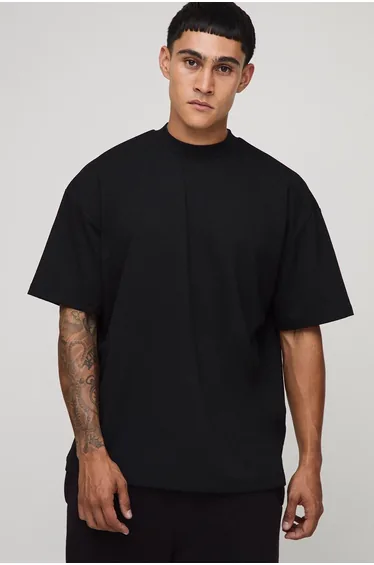 Oversized Premium Super Heavyweight T-shirt - black
