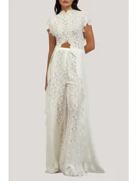 Famke Floral Crop Skirt Set