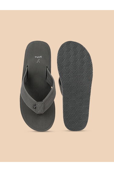 Men Grey Bubbles Orthopedic Slippers